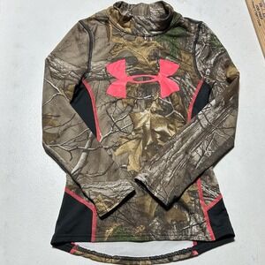 Under Armour Scent Control XS Compression‎ Cold Gear hunting shirt RealTree Camo